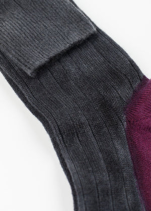 Cashmere Knit Sock in Grey